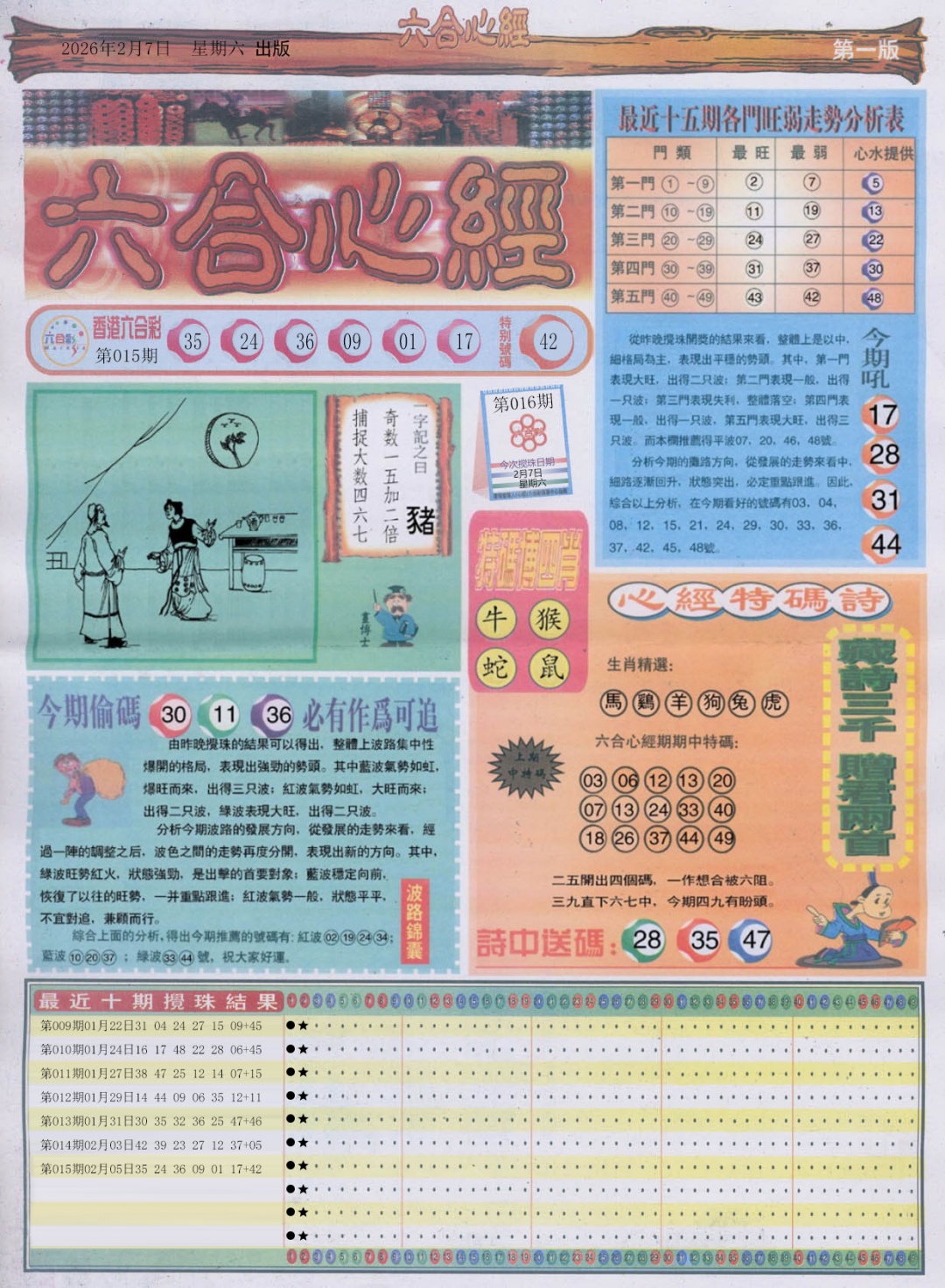 016期六合心经A[图]