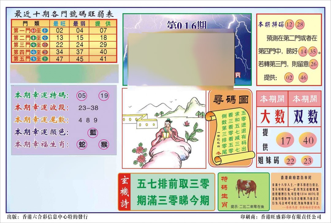 016期香港逢赌必羸(新图)[图]
