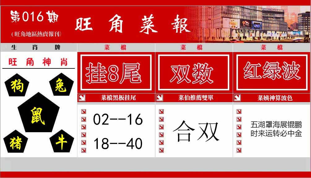 016期旺角菜报[图]