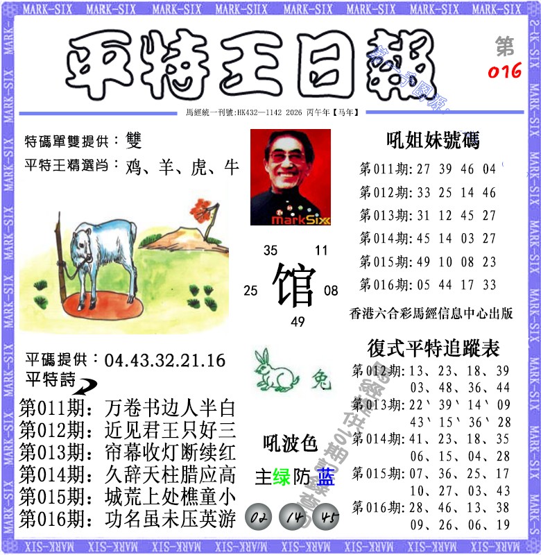 016期平特王日报（荐）[图]