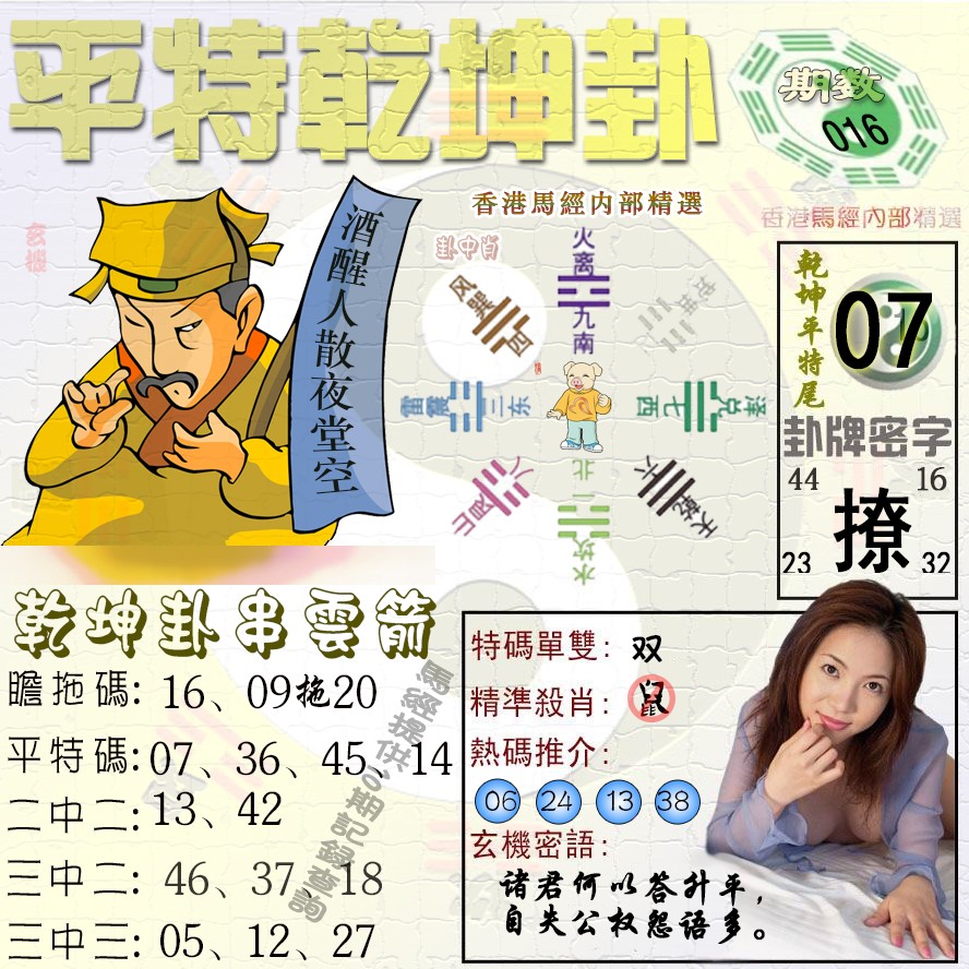016期平特乾坤卦（荐）[图]